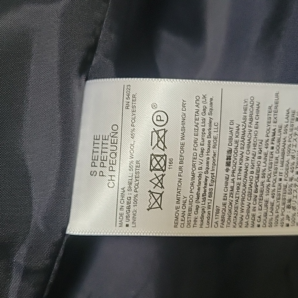 Banana Republic Navy Peacoat - Picture 4 of 5